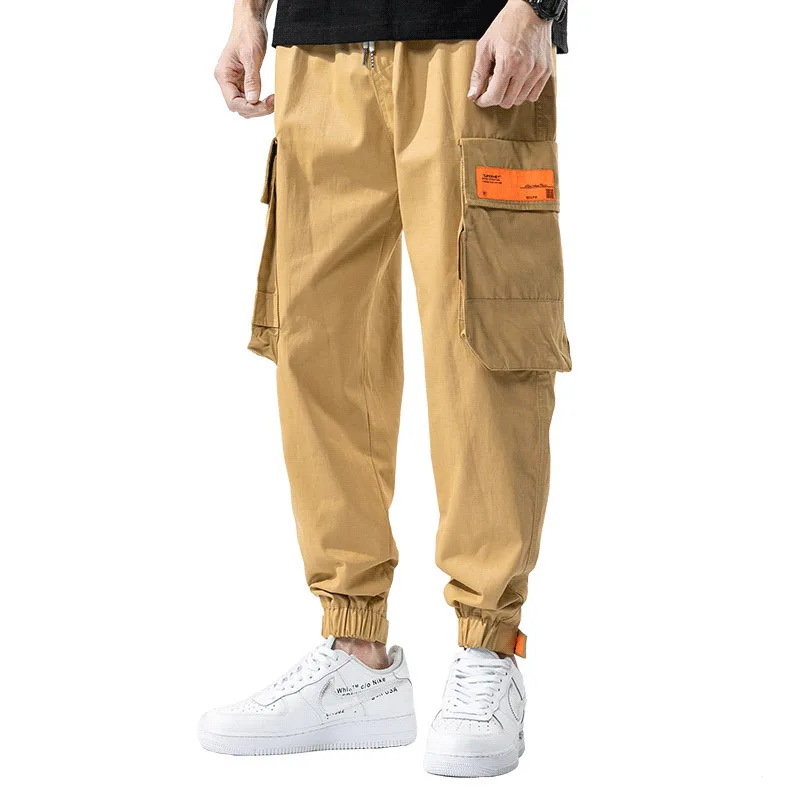 big mens khaki joggers