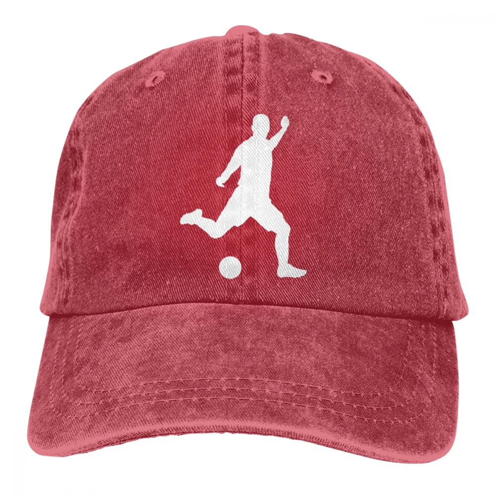 Футболист Casquette черные унисекс Мужские Женские джинсовые бейсболка с ремешком кепки регулируемые Гольф папа шляпа