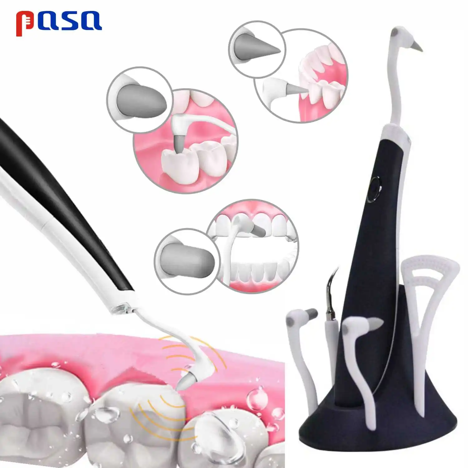 

Electric Acoustic Vibration Tooth Cleaner Scaler Calculus Remover Stains Oral Tartar Teeth Whitening Cleaning