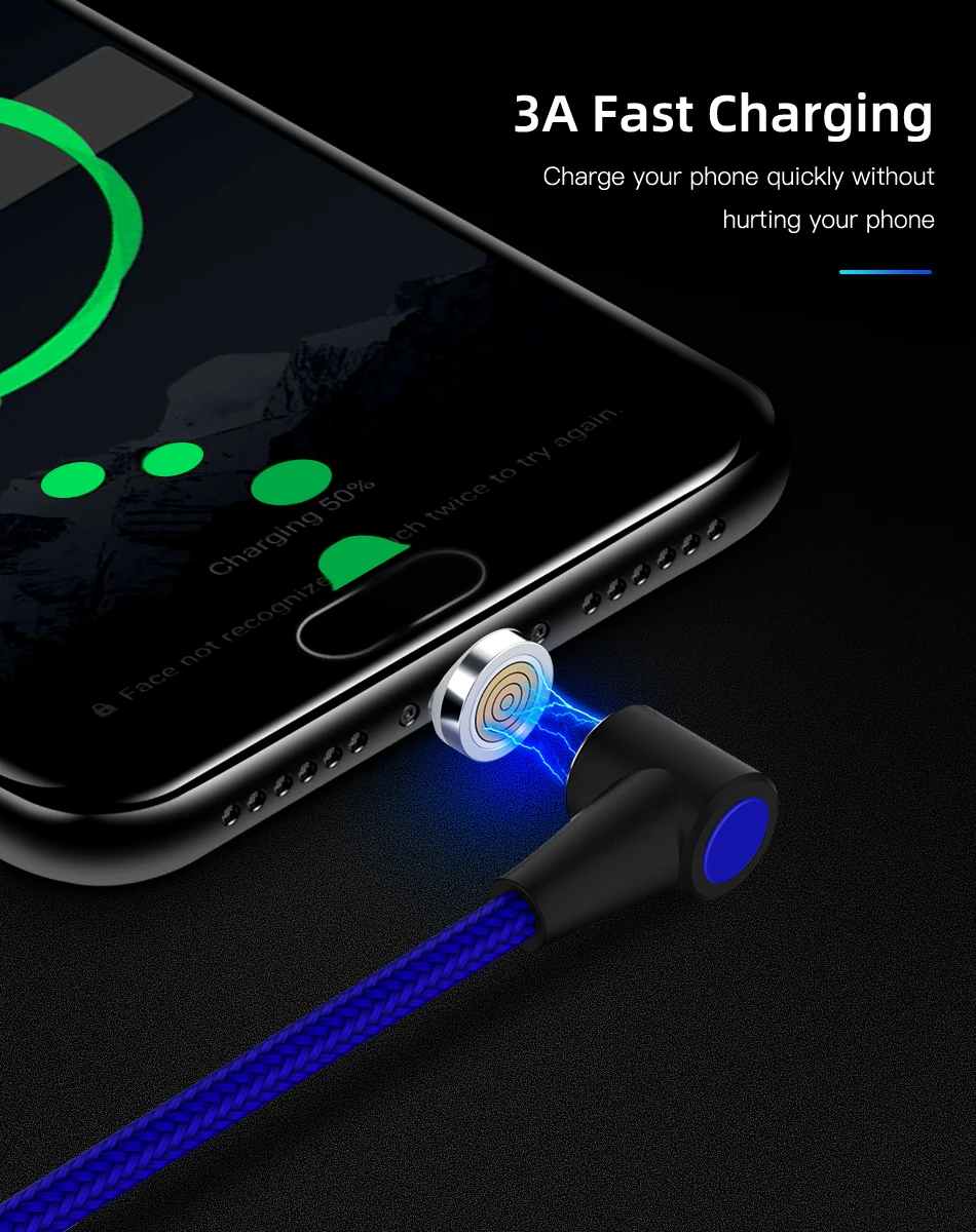 Магнитный кабель Micro usb Тип C 8 Pin адаптер быстрой зарядки телефона Microusb Тип-C магнит Зарядное устройство usb c для iphone samsung xiaomi