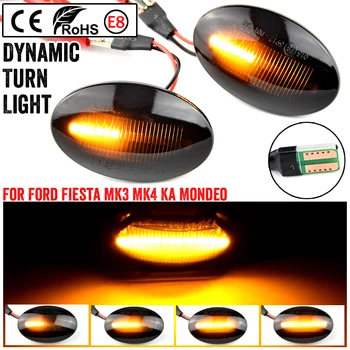

LED Side Fender Dynamic Turn Signal Light Marker Lamp For Ford Fiesta MK3 MK4 KA Mondeo Transit Tourneo