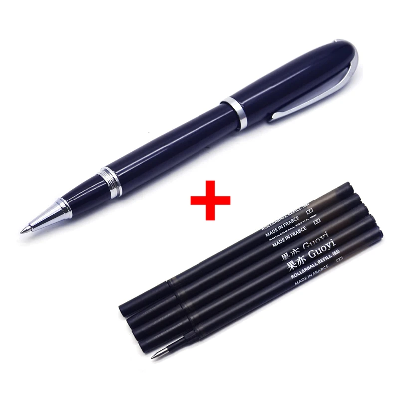 black-5 Black refill CCCAGYA C007 красная и черная металлическая гелевая ручка заправка 0,5 мм. Узнайте, для офиса и школы канцелярский подарок; ручка& Отель Шариковая ручка для бизнеса - Цвет: black-5 Black refill