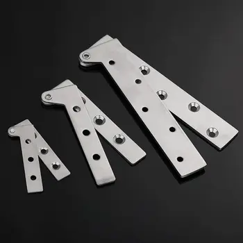 

Door shaft stainless steel chicken mouth hinges upper and lower hinges heaven and earth shaft 180 degrees rotation one word hing