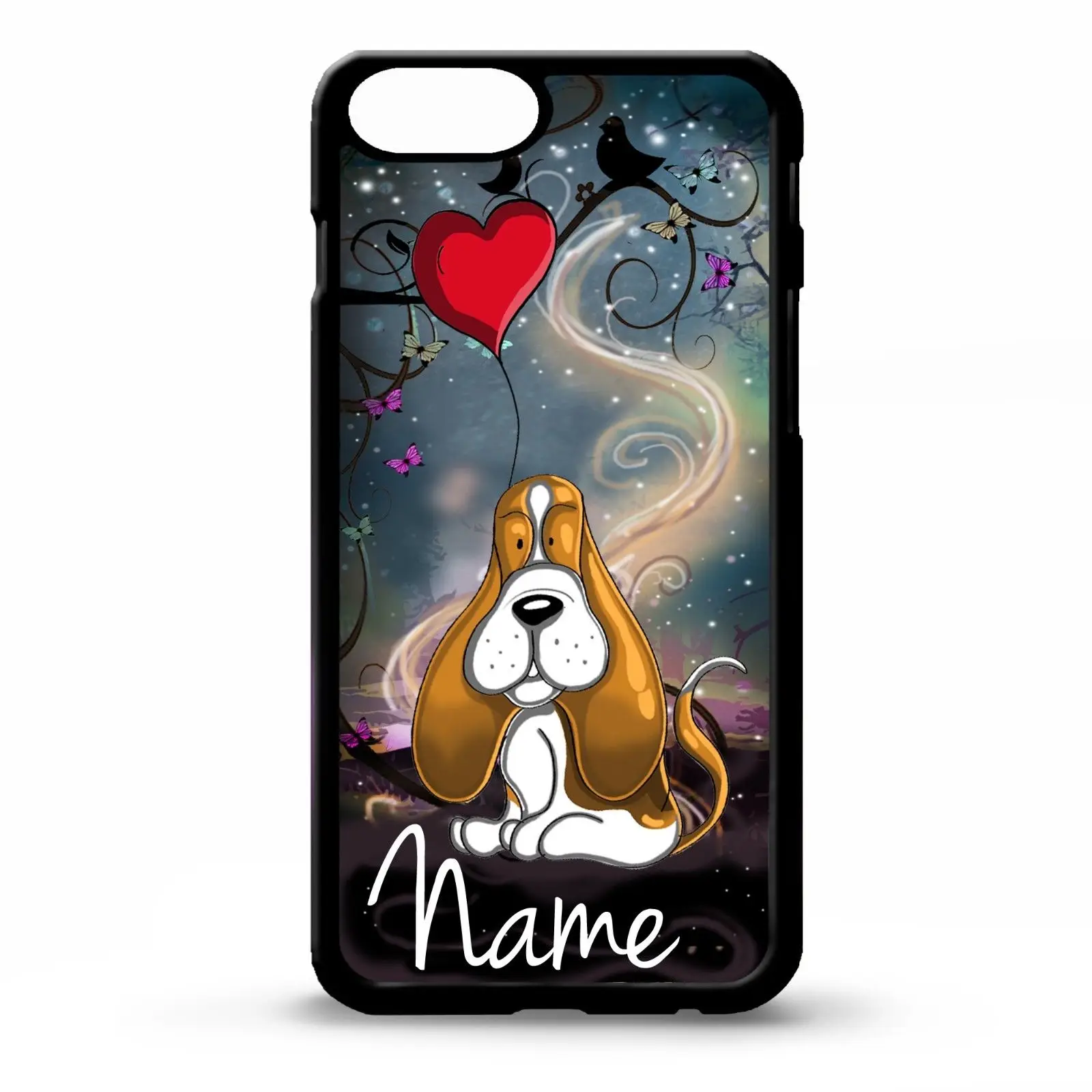 LvheCn Basset собака милый мультфильм чехол для телефона iPhone 5 6s 7 8 plus 11 pro X XR XS max samsung S7edge