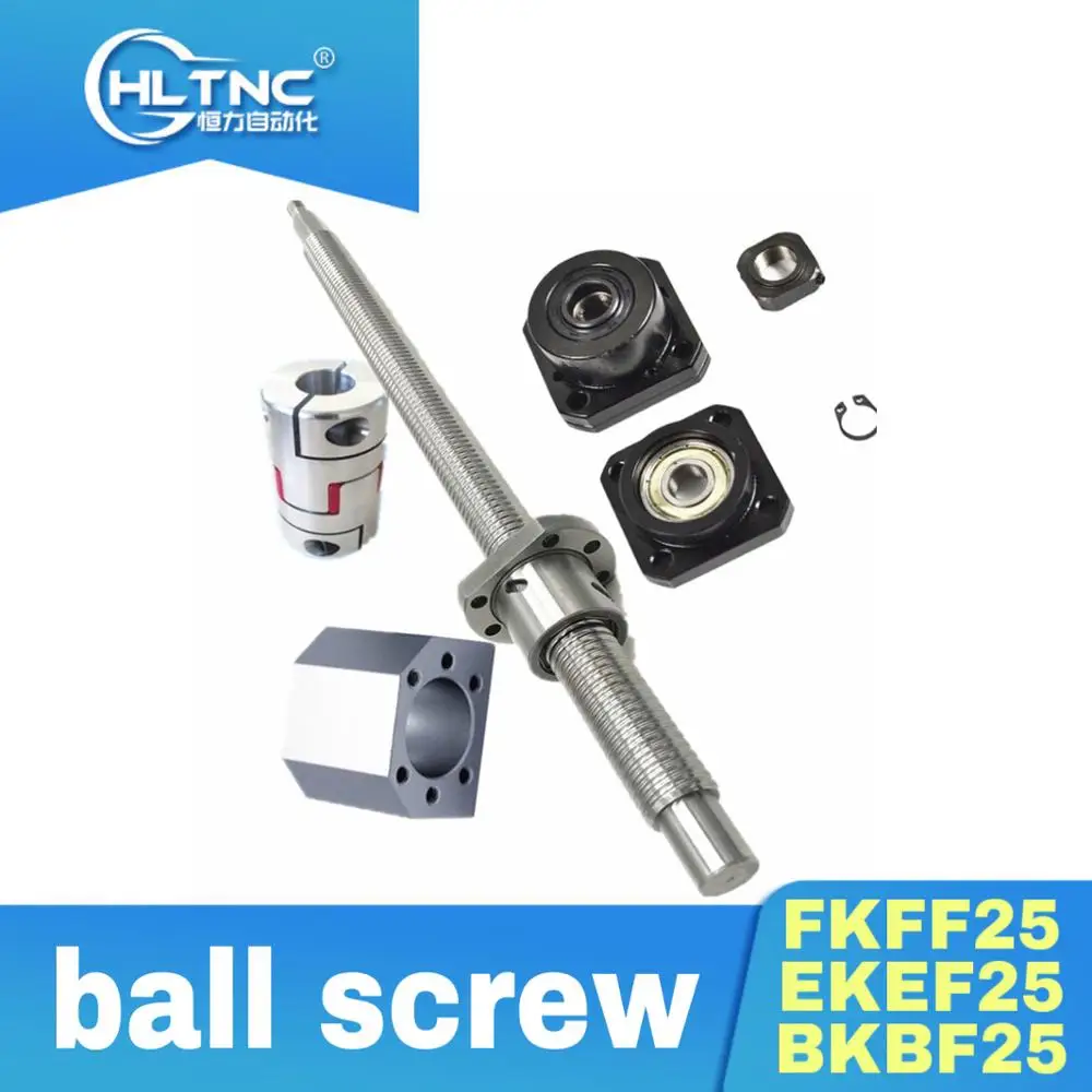 SFU3205- 1500 мм шариковый винт с шариковой гайкой + BK/BF25 или FK/FF25 EKEF25 Поддержка 3205