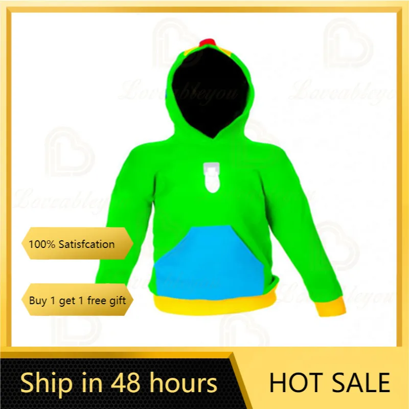 

Leon Kids Hoodie 2020 Splicing with Hoode Printing Red Hoodies with Male /female Fashion Logo for Every Day