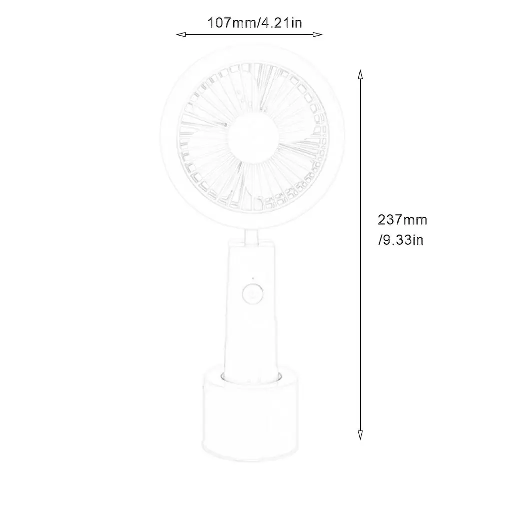 

Round LED Light Hand-held Desk Fan Cooler Handheld Air Conditioner Cooling Fan Summer Air Conditioner Cooler