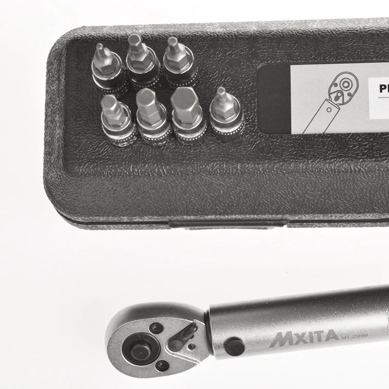 Горячее предложение XD-Mxita Высокоточный промышленный 17 шт. набор 1/4 Dr 1-25Nm предустановленный динамометрический ключ набор инструментов для велосипеда ремонтный гаечный ключ крутящий момент