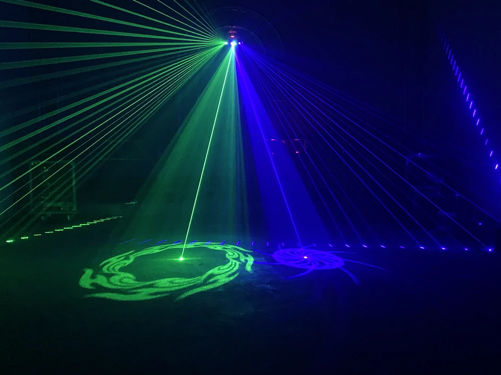 Billig 6 auge scannen RGB laser licht für DJ disco club bühne wirkung licht mit vce control party disco licht masse wirkung strahl licht