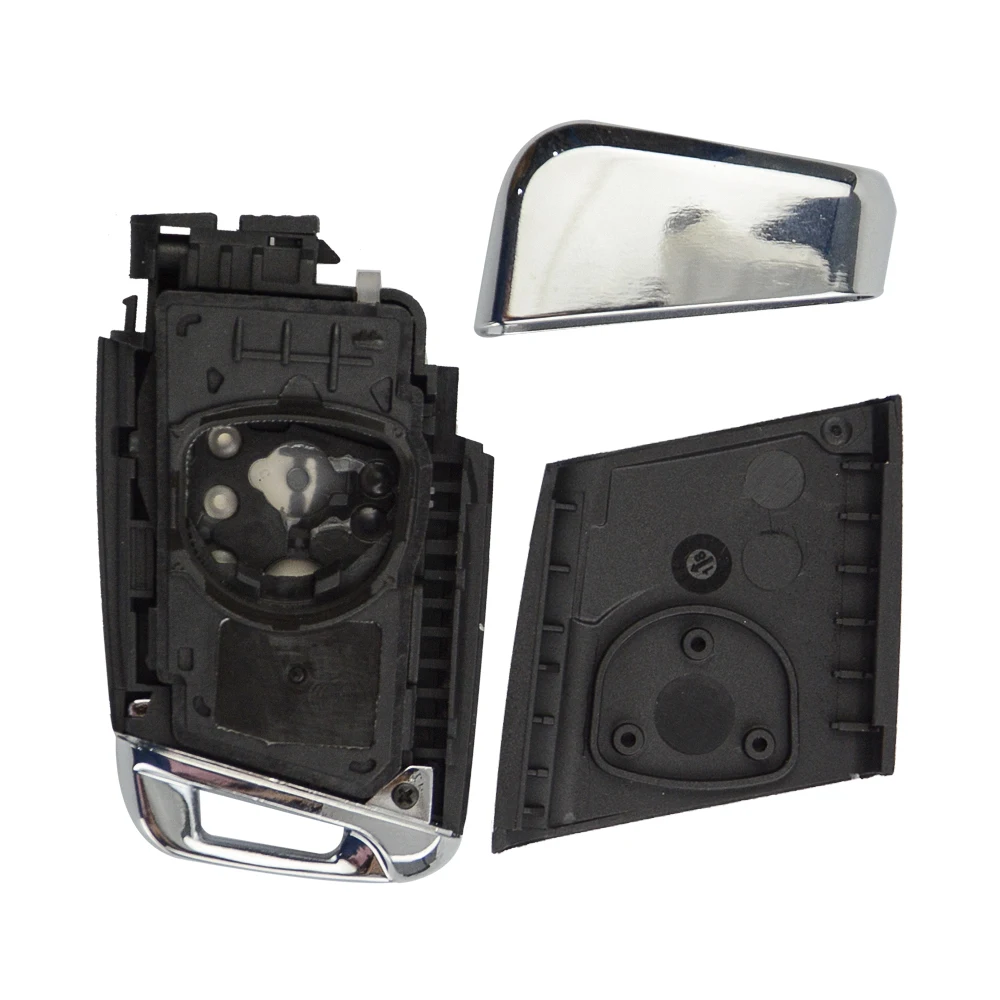 OKEYTECH 3 BUTTONS SMART CAR KEY SHELL CASE FOR VOLKSWAGEN VWW PASSAT B8 NEW MAGOTAN B5 SKODA A7 VARIANT AUTO INSERT KEY BLADE