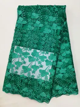 

Latest African Laces Fabrics Embroidered African tulle French Lace Fabric With stones 2019 African French FYUNOC092