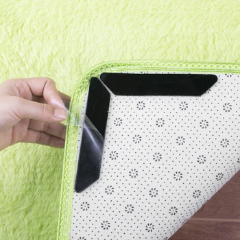 

8 Pcs Rug Gripper Pads Curling Non Slip Carpet Sticky Holder Black Anti Slip Grippers Carpet Sticky Holders Non Slip Rug Gripper