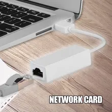 Adaptateur Ethernet USB 2.0 vers RJ45, réseau Lan 10/100 Mbps, pour Macbook Win7 65x20x15mm, 1 pièce