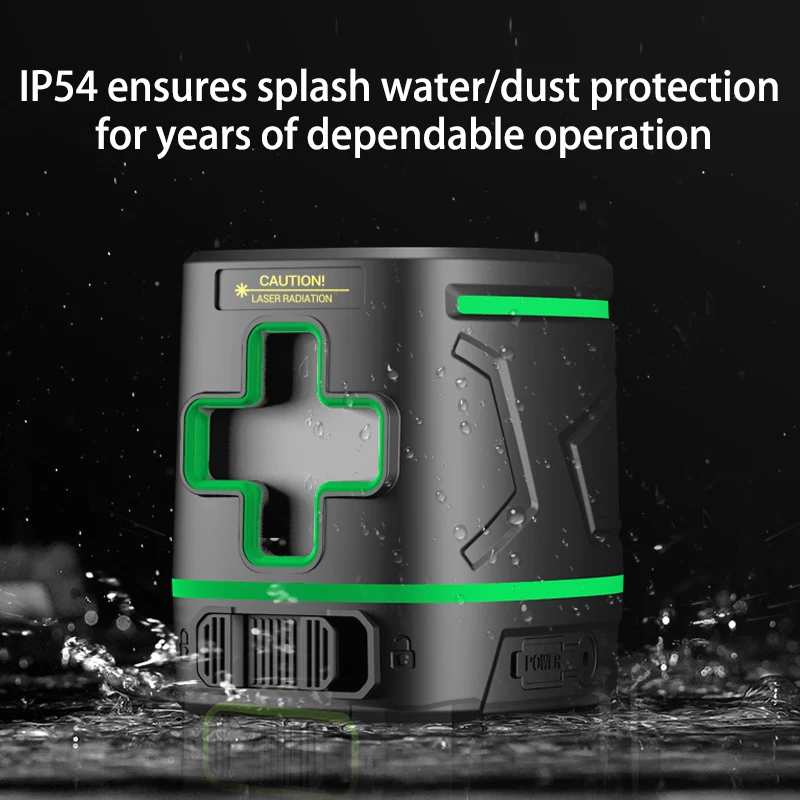 Sndway Rechargeable Green Laser Level 2 Lines Lazer Level Instrument Cross Line Laser Self-leveling Laser-level Nivel Line Laser