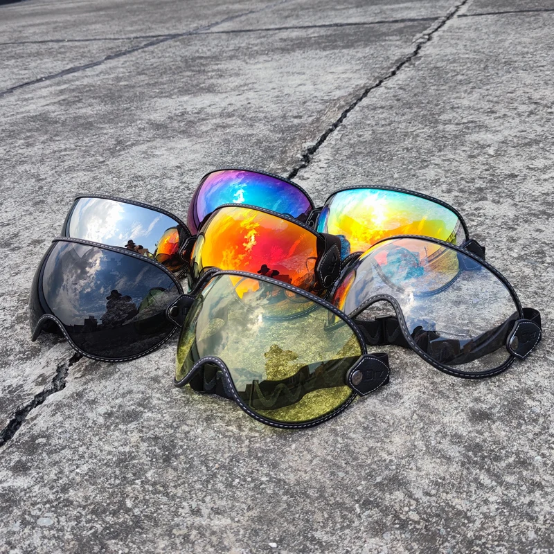 ORZ retro helmet goggles locomotive bind all four thirds bubbles full face seasons motorcycle mirror | Автомобили и мотоциклы