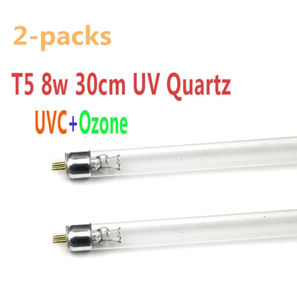 8w Ozone Tube x2 Компактная кварцевая УФ бактерицидная лампа, набор для уничтожения бактериальных клещей, дезодорант, дезодорант, чистящее средство, 4 Вт 6 Вт 8 Вт 15 Вт озон, 110 В, 220 В - Мощность в ваттах: 8w Ozone Tube x2