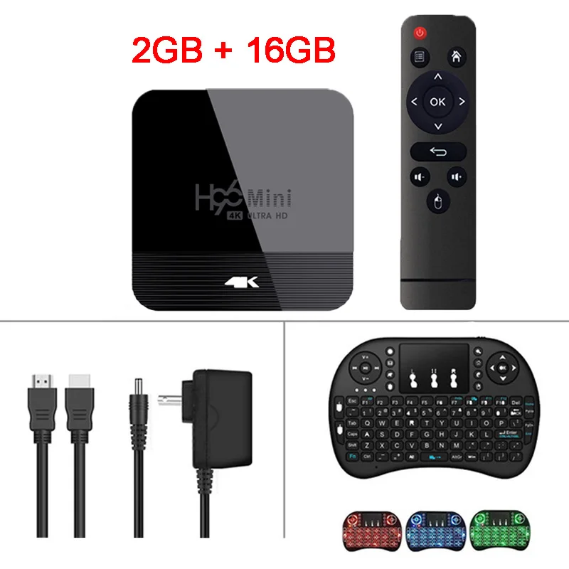 Android Box H96 Mini H8 TV Box Android 9.0 2GB 16GB RK3228 2.4G/5G Wifi BT4.0 4K Google Play Netflix Youtube Hulu Media Player - Цвет: 2GB 16GB i8 Backlit