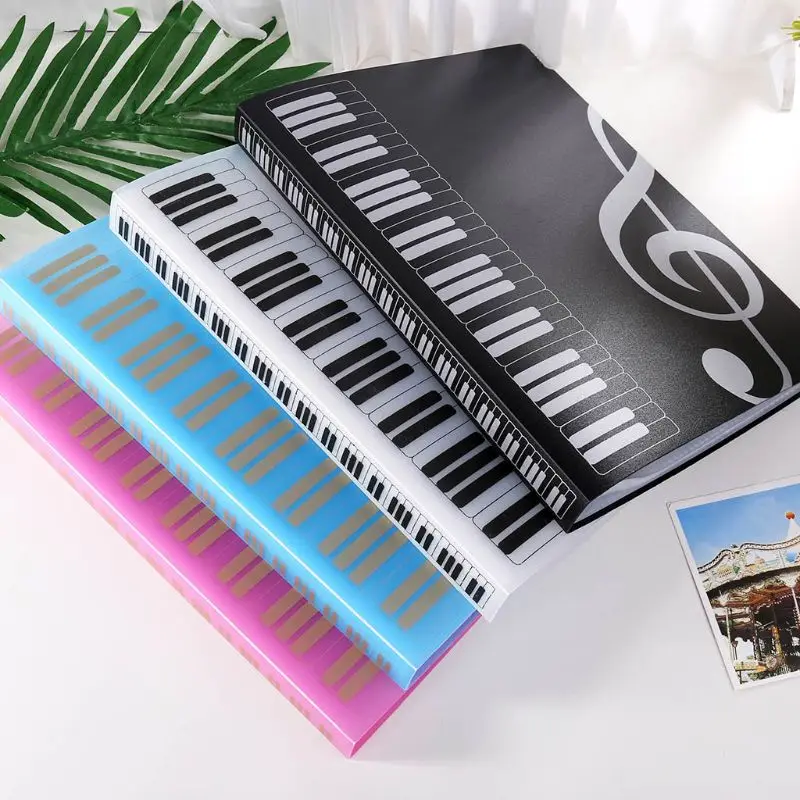 40 Pages A4 Size Piano Music Score Sheet Document File Folder Storage