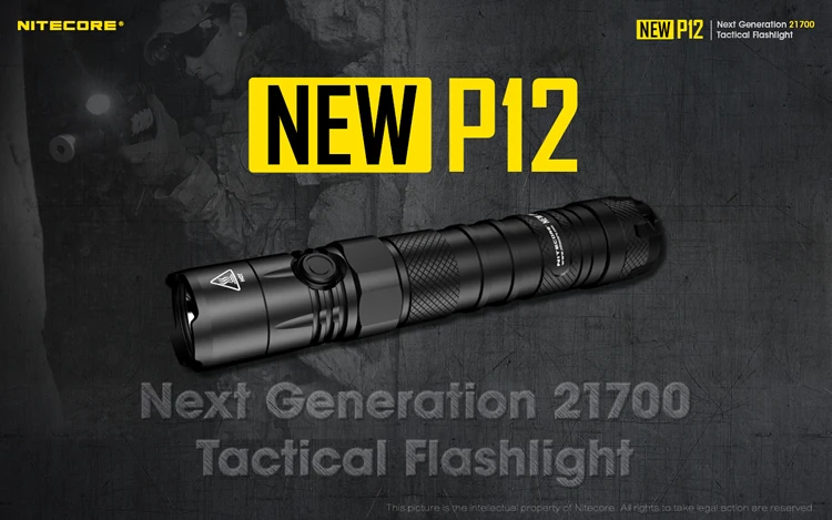 Nitecore newP12 1200 люменов CREE XP-L HD V6 светодиодный тактический фонарь Водонепроницаемый кобура для быстрого извлечения оружия без батареи 18650