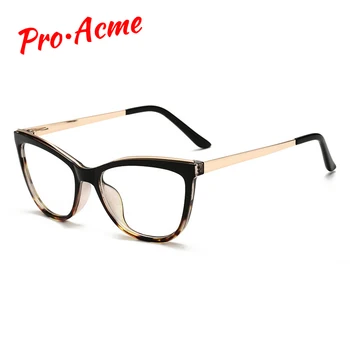 

Pro Acme Cat Eye Frame Blue Light Blocking Glasses for Women Computer Gaming Glasses UV Protection Clear Optical Frames PC1657