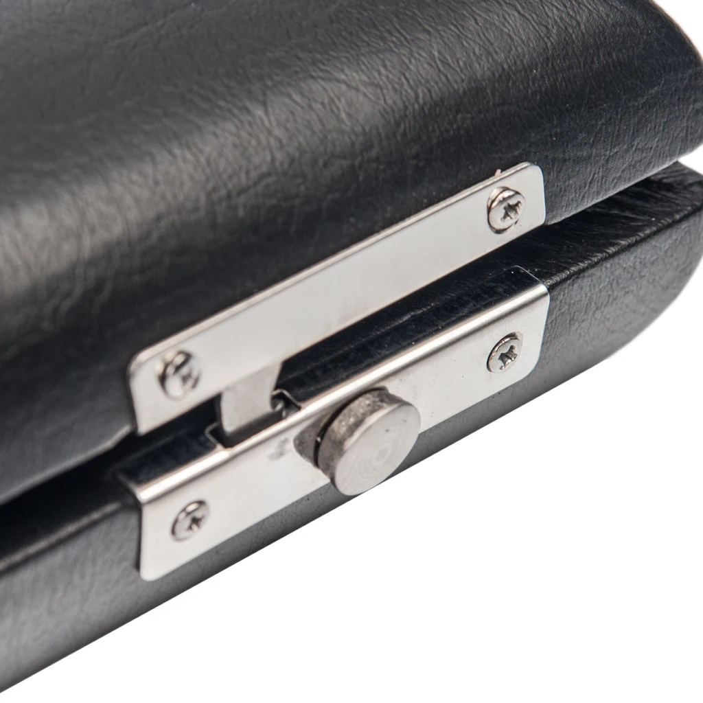 1pc Durable Piccolo Case Hard Case Flute Bag Black Leather Appearance