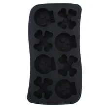 8 отверстий, форма для изготовления черепа, многоразовые силиконовые кубики для льда, инструменты для мороженого, формы для льда, конфеты, шоколад, форма для торта, инструменты для приготовления пищи