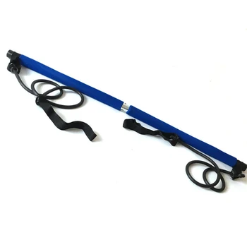 

Yoga Exercise Portable Multifunction Stretch Fitness Twisting Pilates Stick Training Gym Foot Loops With Resistance Band Elastic