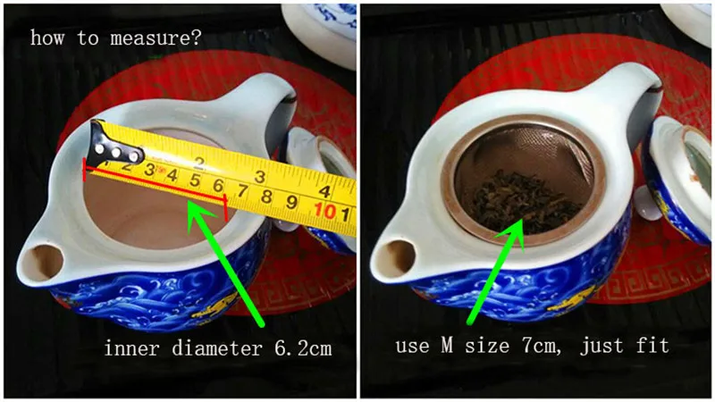 XMT-HOME Teapot filter tea strainer stainless steel tea infusers leak slag net tea filter slippery net