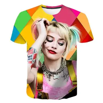 

Joker Clown Suicide Squad Harlequin Prisoner Funny Fashion T-shirt Men Women Shirts Short Sleeve Streetwear Clothes Kawaiis