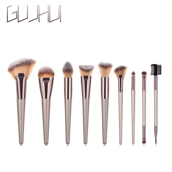 

Luxury Champagne Makeup Brushes Set For Foundation Powder Blush Eyeshadow Concealer Lip Eye Make Up Brush Cosmetics Beauty Tools