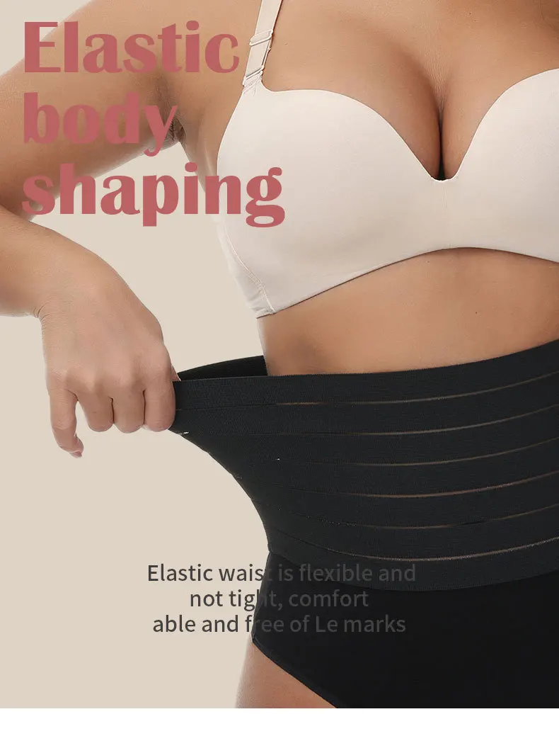 Women's High Waist Thong Flat Belly Sheath Shaping Panties Slimming Underwear Butt Lifter Panties Waist Trainer Body Shapewear shapewear for women