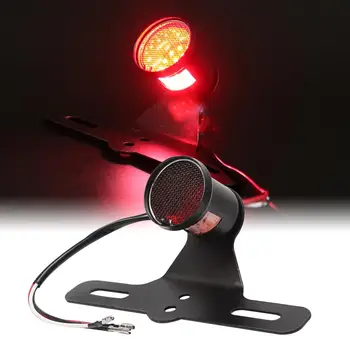 

Motorcycle Rear LED License Plate Tail Brake Stop Light Red Light For Harley Chopper Bobber Cafe