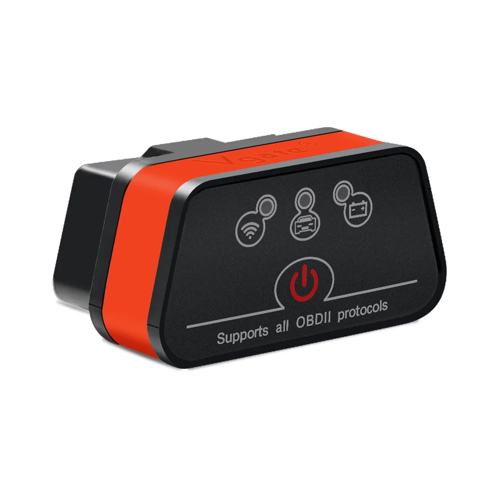 Vgate iCar2 ELM 327 V2.1 OBD OBD2 Bluetooth IOS wifi сканер OBD 2 ODB2 автомобильный диагностический инструмент ELM327 V2.1 Easydiag PK V1.5 - Цвет: V2.1 WIFI Orange