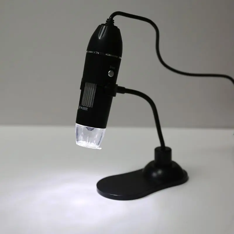 1 комплект цифровой USB микроскоп 1000X Лупа переносной эндоскоп микроскоп с подставкой