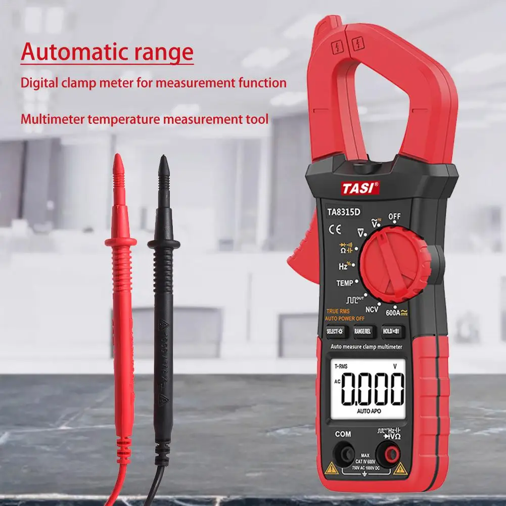 

Digital Clamp Meter With Automatic Range Measurement AC Voltage DC Current Multimeter Temperature Measurement Tool
