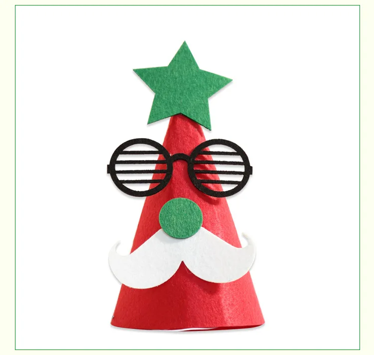 3D фетровая детская Рождественская шляпа DIY детская Рождественская шляпа ручной работы подарок трехмерные елочные украшения подарок на день рождения