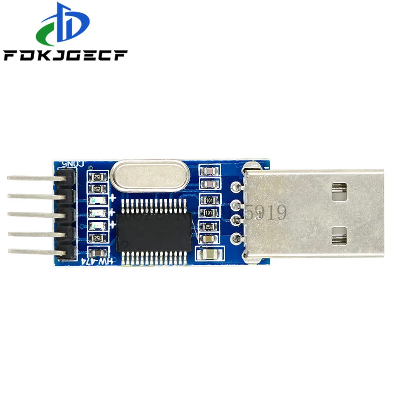 Модуль адаптера преобразователя PL2303 USB в RS232 TTL плата щеточной машины
