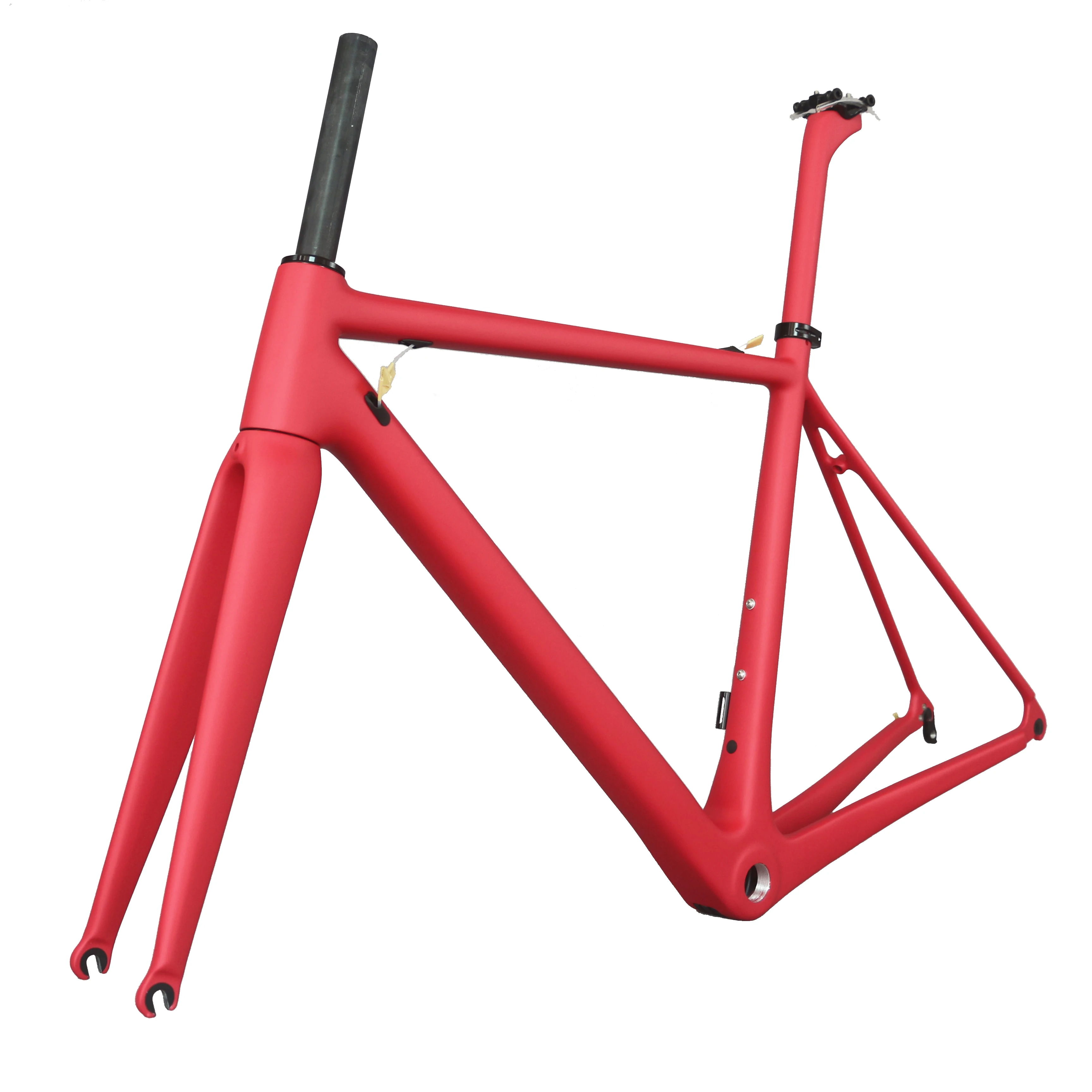 

Super light pink paint road bike frames hight modulus Toray carbon t1000 all Internal cable bicycle frame FM066