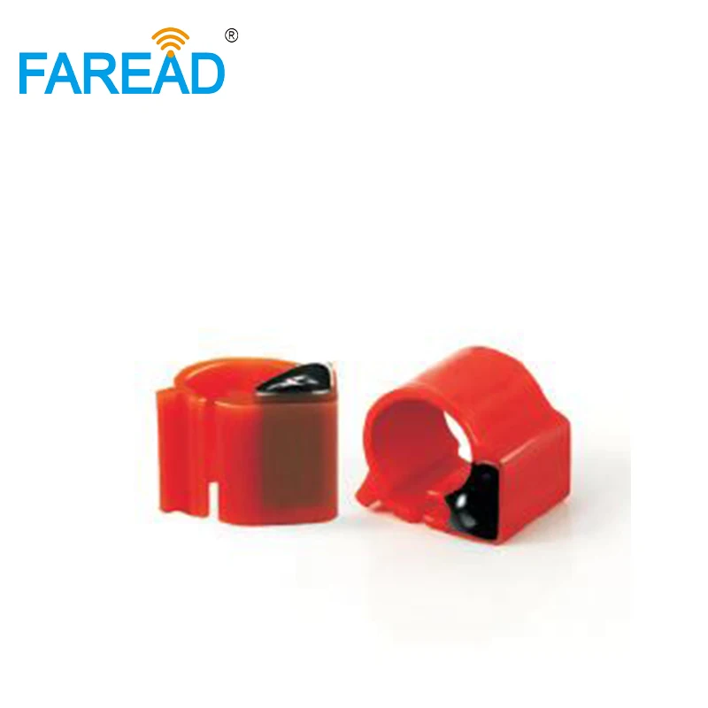 X100pcs 9 мм ABS EMID 125 кГц чип бирка пассивное RFID кольцо для лапки голубя для отслеживания животных ID