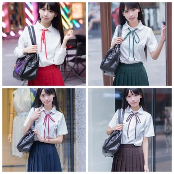 

6 Colors Girls Summer Skirt Suit School Uniform High School Girl Student Uniform Japanese and Korean Schoolgirls Cosplay Suits