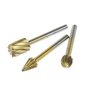 

10Pcs 3mm Engraving Cutter Woodworking Tools Grinding Electric Rotary File Head