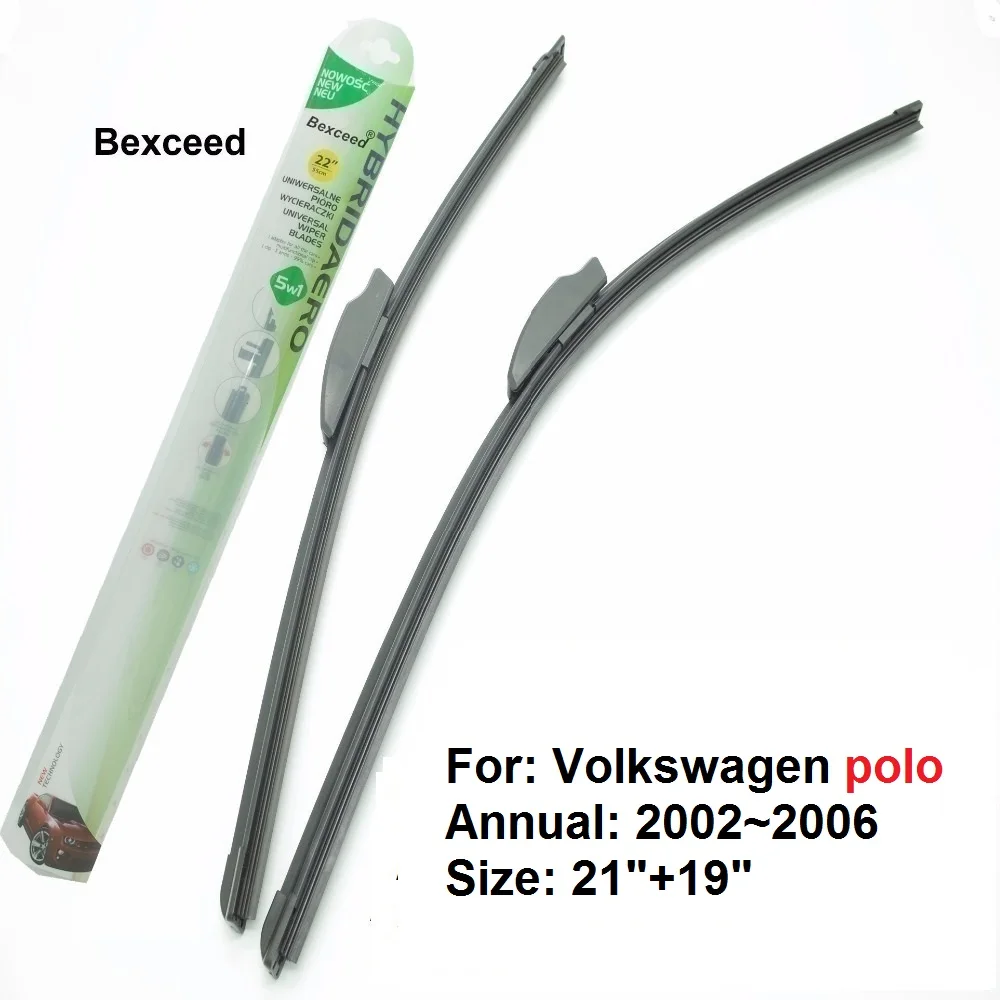 Flat Wiper Blade for Volkswagen Polo Bexceed of Car Windshield 21&quot+19&quot 2002~2006 | Автомобили и мотоциклы