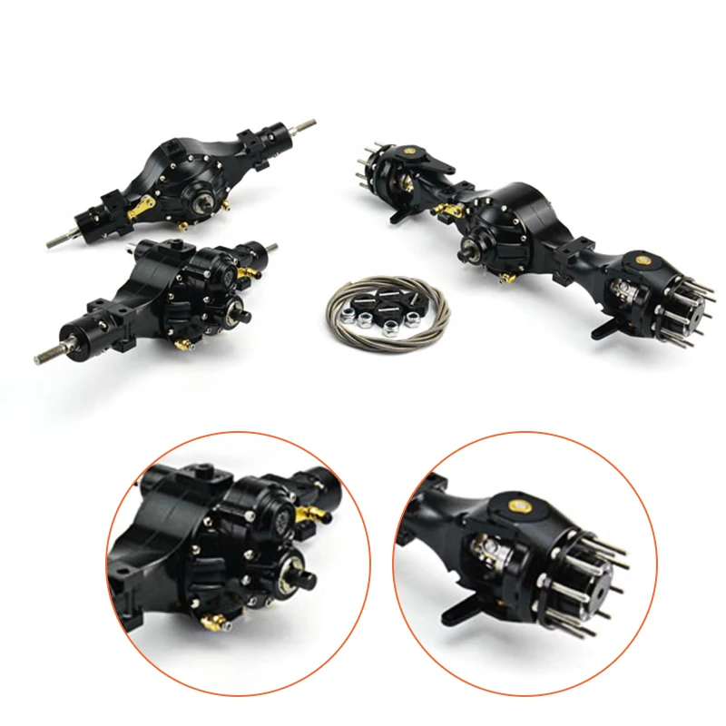 

Lesu Metal Axles B Differential Locks 1/14 RC 6X6 Tractor Truck Tamiyaya Model TH02051