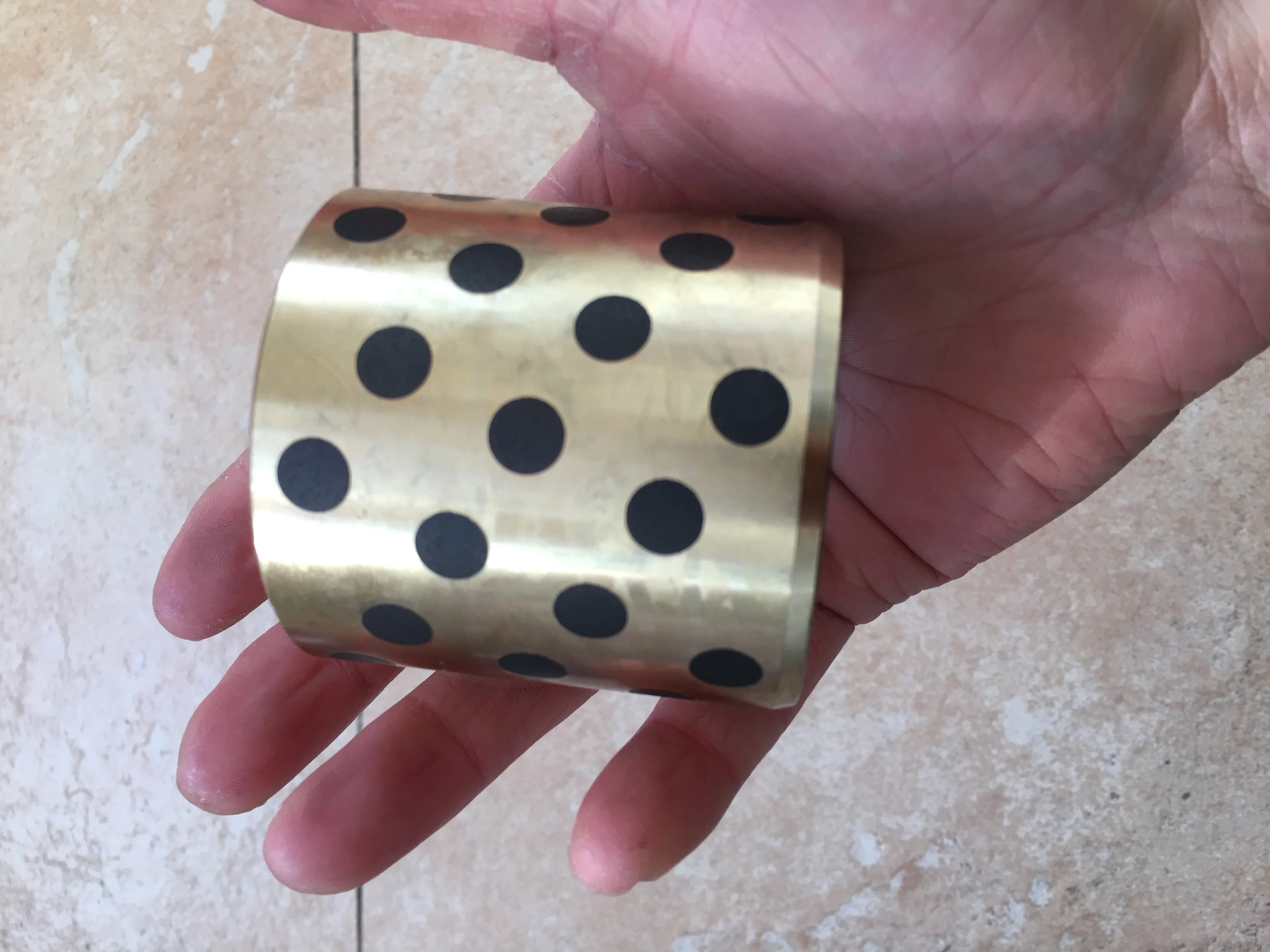 Бесмасляная пропитанная графитом латунная втулка прямого медного типа JDB 506060