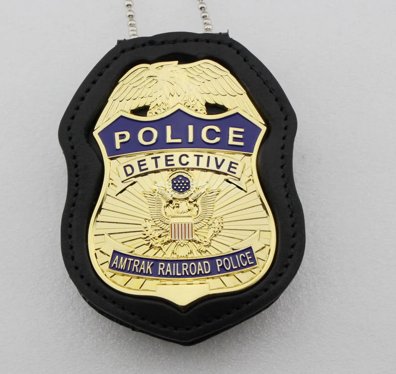 Классический AMTRAK Railway POLICE DETECTIVE Реплика реквизит значок | Дом и сад