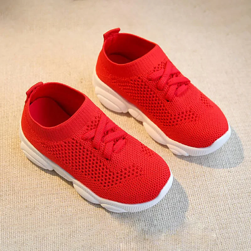 VFOCHI/Новинка; спортивная обувь для девочек; цвет розовый; обувь для девочек, увеличивающая рост; детская спортивная обувь; повседневная обувь для девочек-подростков - Цвет: Red