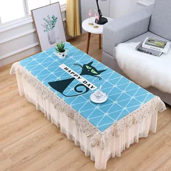 1Pcs Art Lace Rectangular Table Cloth Custom Table Cloth Household Beauty Yarn Digital Printing Coffee Table Cloth 1Pcs Art Lace Rectangular Table Cloth Custom Table Cloth Household Beauty Yarn Digital Printing Coffee Table Cloth