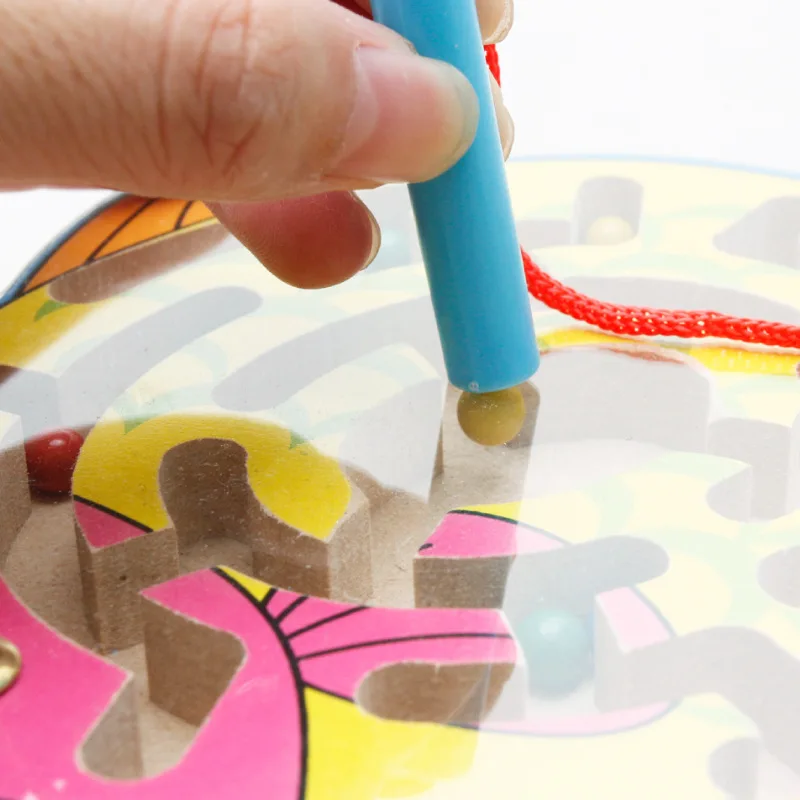 

Magnetic Pen Wielding Maze Children Early Childhood Educational Force Toy 2-3-4-5-6-Year-Old following