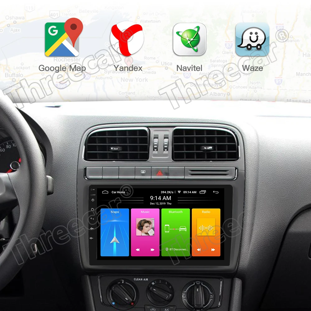 Mirrorlink iPhone Android 9,0 one din радио Bluetooth автомагнитола мультимедийный MP5 плеер для Toyota Corolla E140/150 2008-2013 без Android