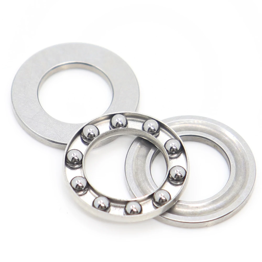 Miniature Ball Bearings Bicycle Ball Bearing F6-12M F7-15M F8-14M F8-16M F10-18M (6PC) Stainless Steel Cage Axial Ball Thrust Bearings 6*12*4.5*7*15*5*8*14*4*16*10*18*5.5 mm